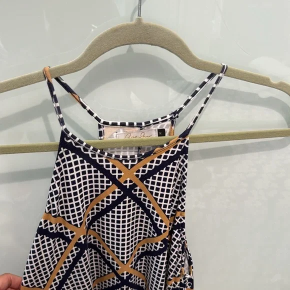 Blue and gold dress - Picture 2 of 2